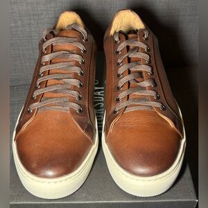 Thursday Boot Company Men's Coffee Leather Premier Low Top Sneaker, size 10.5